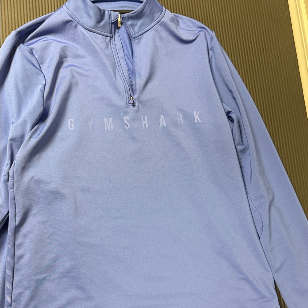 Gymshark Light Blue Half-Zip Top